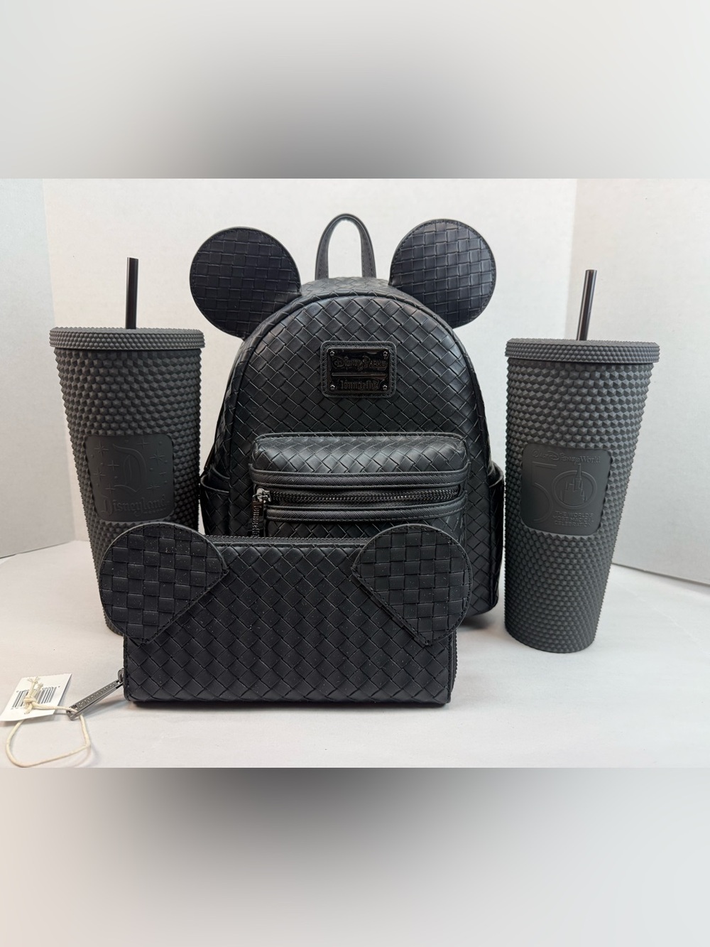 Loungefly/Starbucks Disney Parks Black Matte/Woven Bundle - Picture 14 of 16